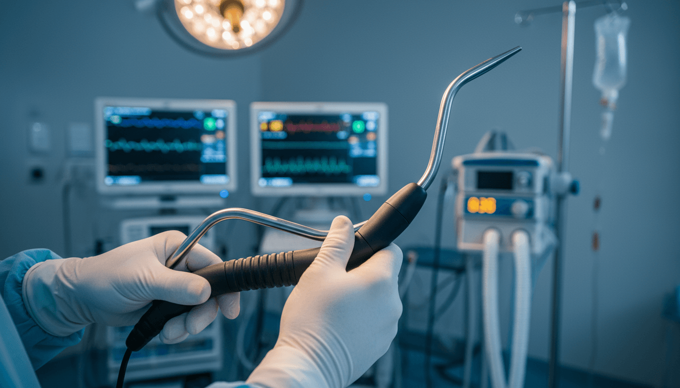 Cobra Introducer device being held during clinical use